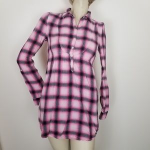 Victoria's secret pink plaid tunic.